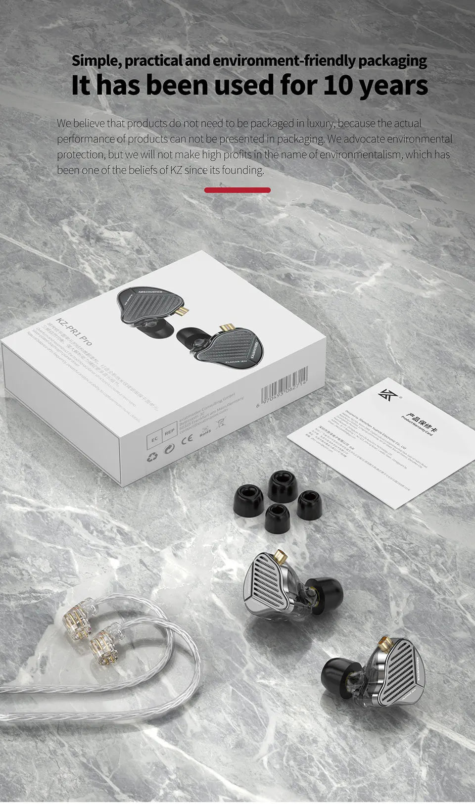 KZ PR1 Pro-auriculares internos