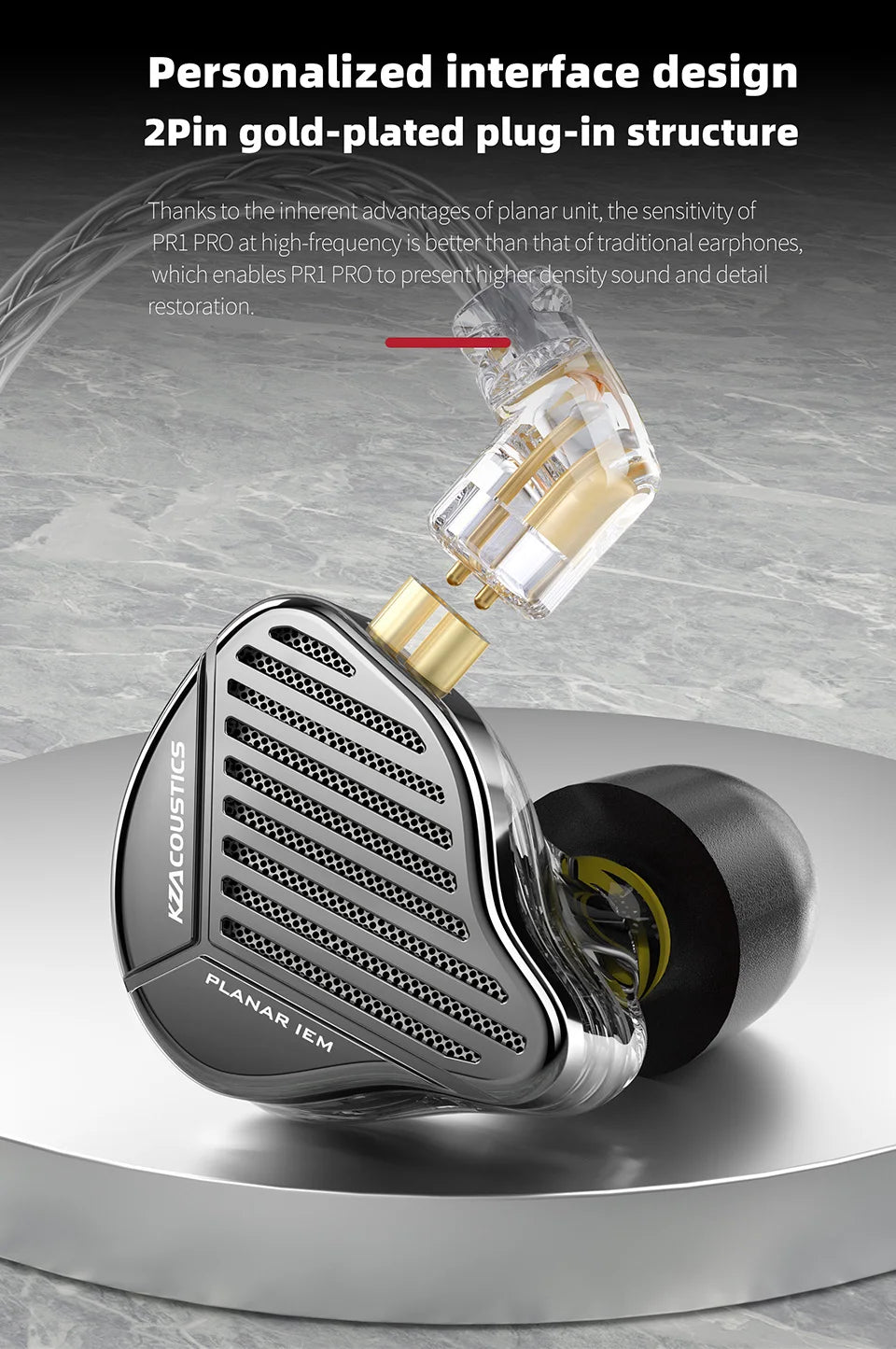 KZ PR1 Pro-auriculares internos