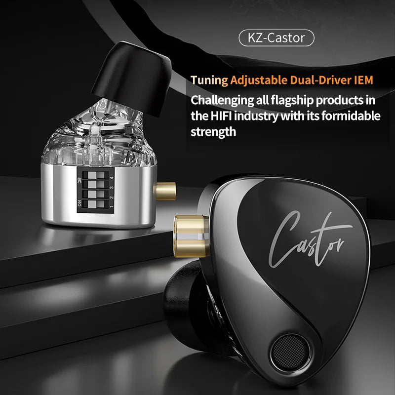 KZ Castor-auriculares intrauditivos con cable