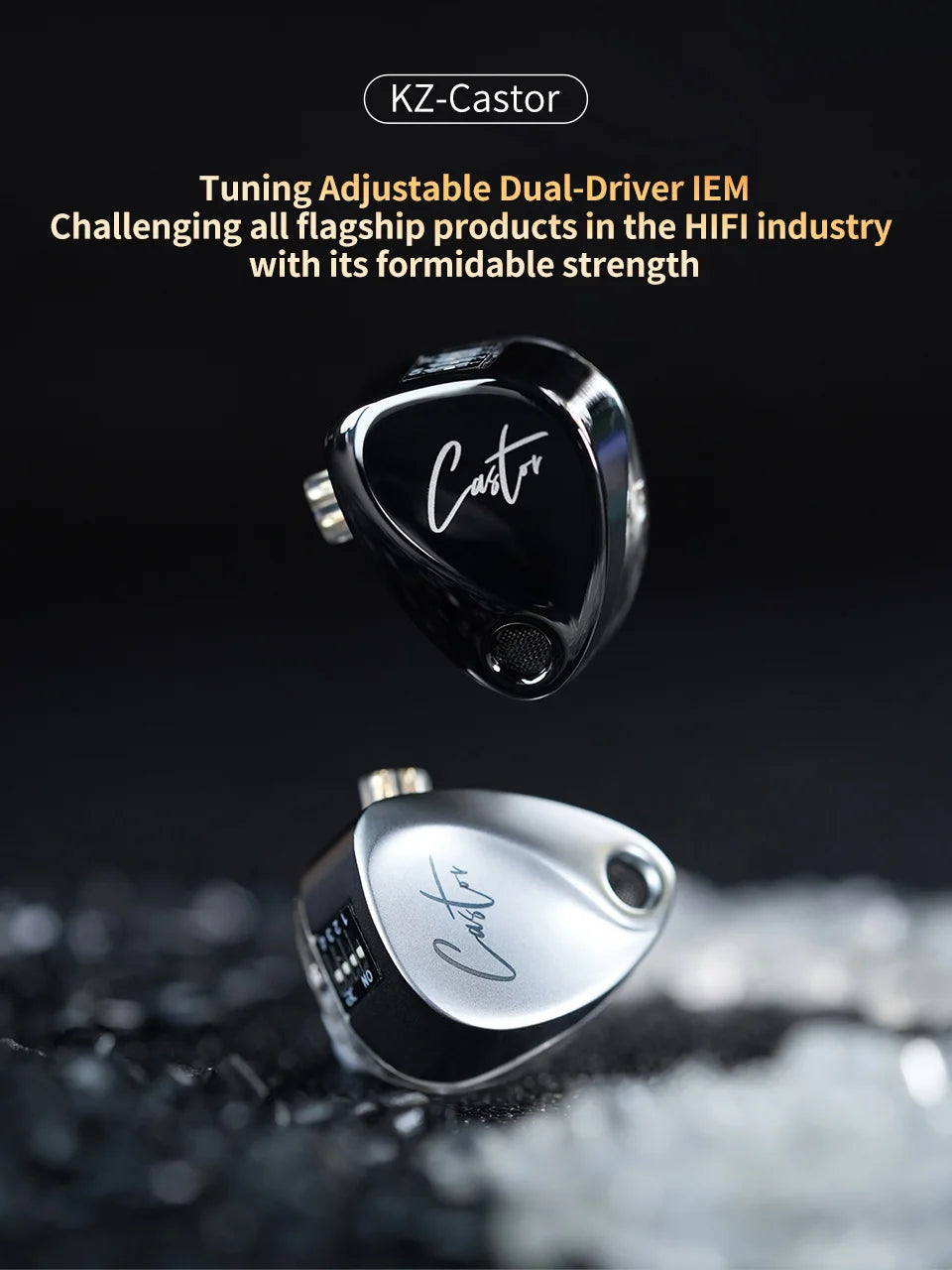 KZ Castor-auriculares intrauditivos con cable