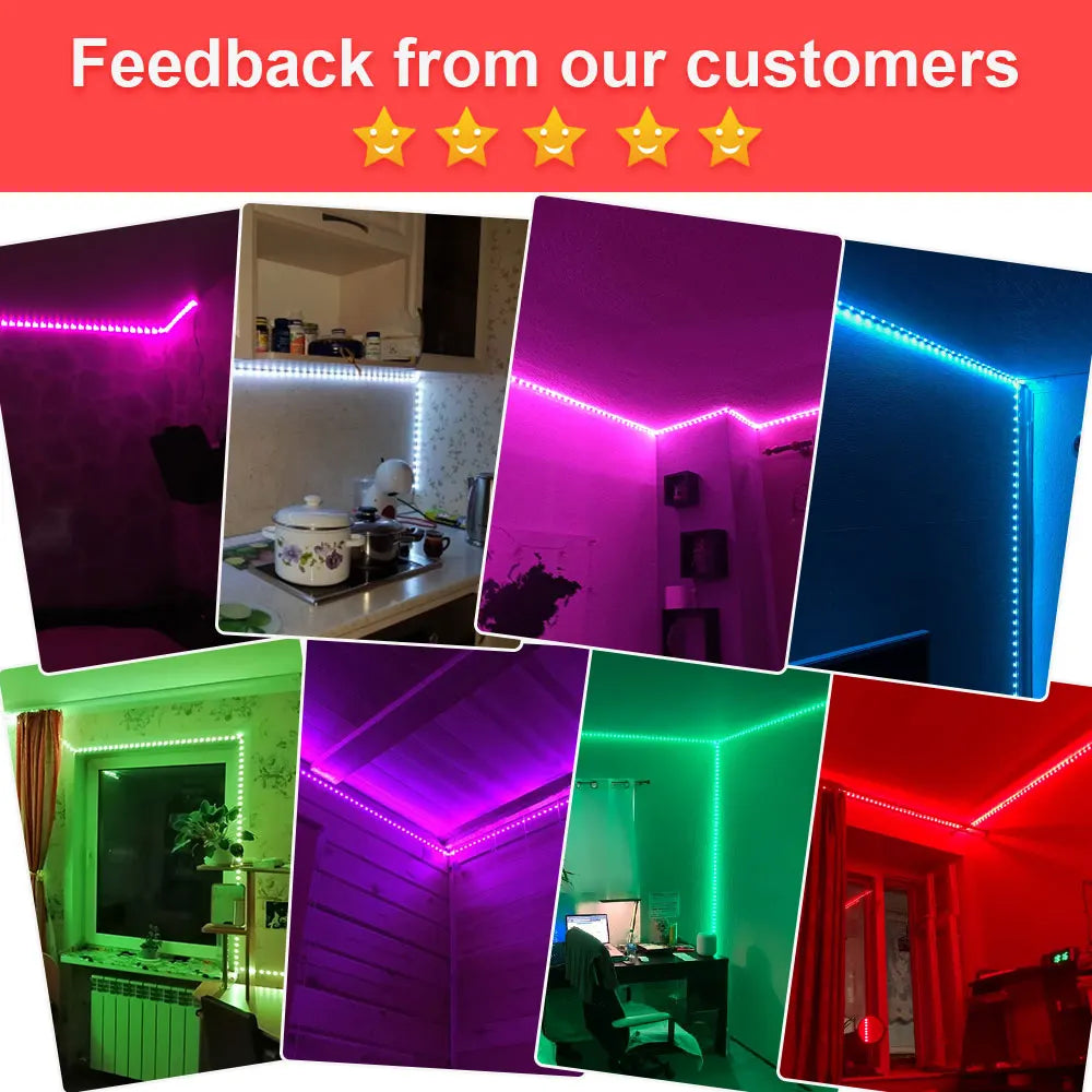 Tira de luces LED RGB 5050 con WIFI, USB, Bluetooth