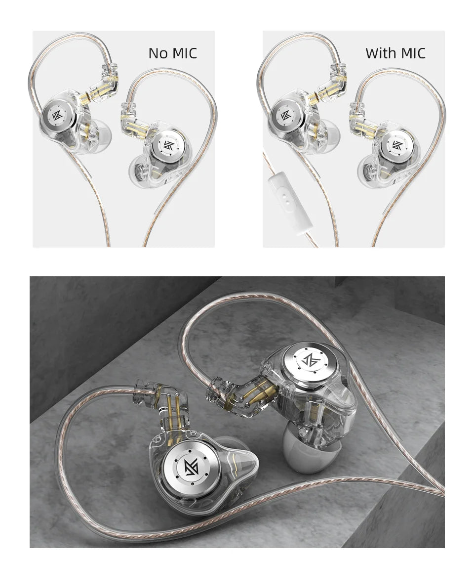 In Ears KZ EDX pro auriculares con Monitor de graves