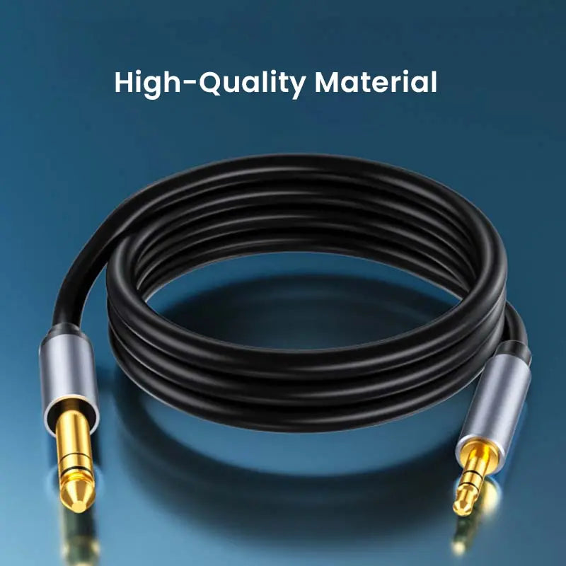 NIERBO6.35mm 1/4 "macho a 3,5mm 1/8" macho TRS Cable de Audio estéreo bidireccional