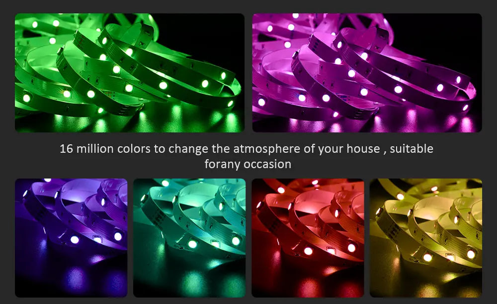 Tira de luces LED RGB 5050 con WIFI, USB, Bluetooth