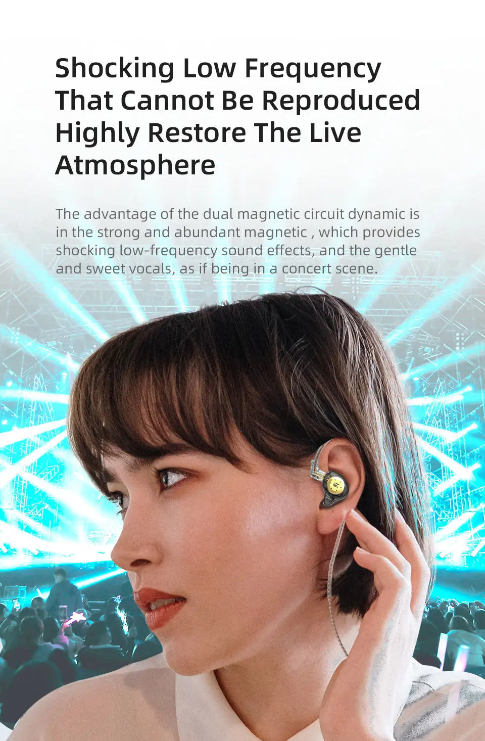 In Ears KZ EDX pro auriculares con Monitor de graves