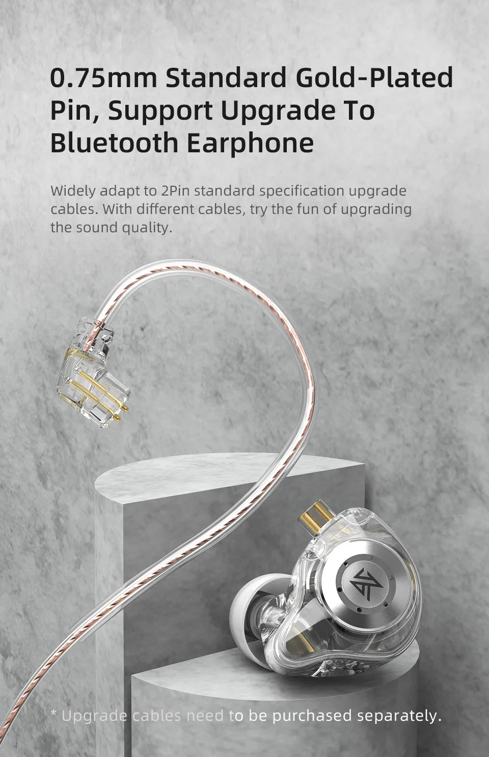 In Ears KZ EDX pro auriculares con Monitor de graves