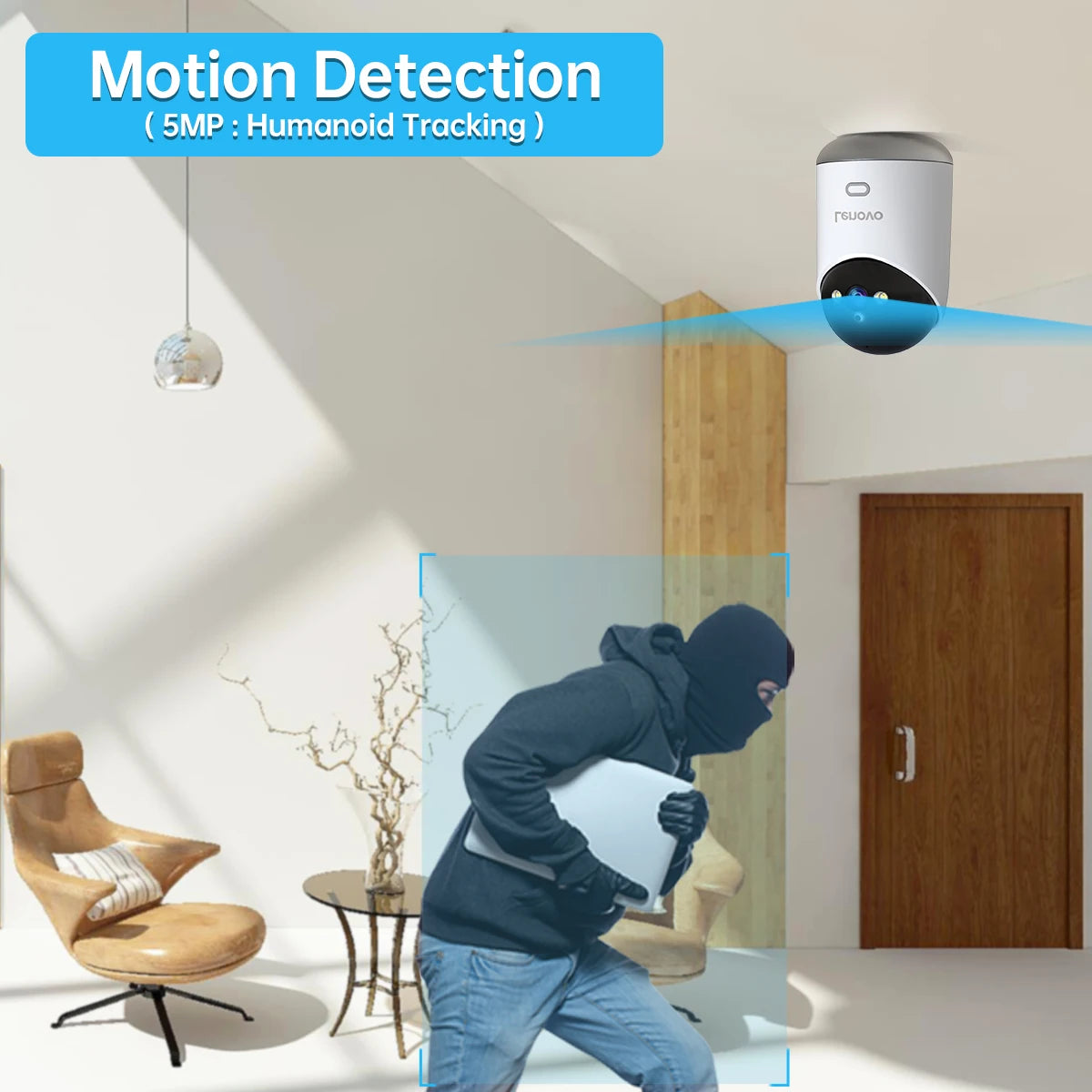 Cámara de vigilancia IP inalámbrica para interiores