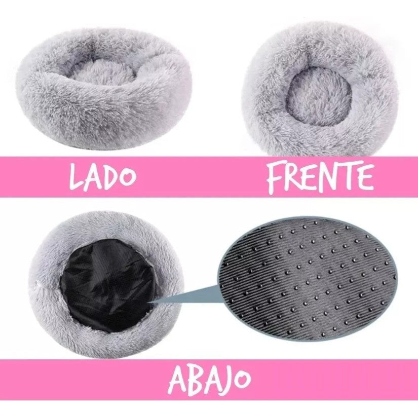 Cama Antiestrés para Mascotas 60cm: ¡Confort y Calma para tu Compañero!