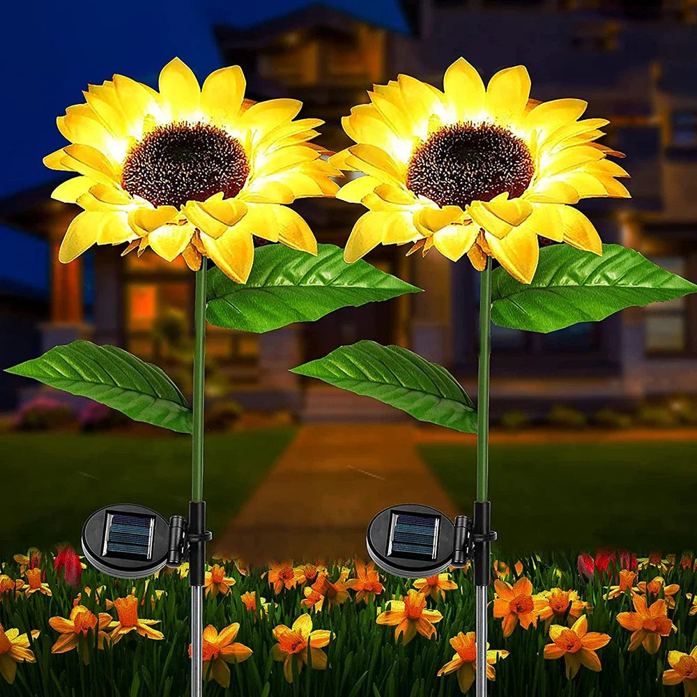 Girasoles Solares LED para Jardín – Decoración Exterior Inteligente