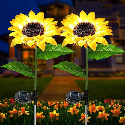 Girasoles Solares LED para Jardín – Decoración Exterior Inteligente