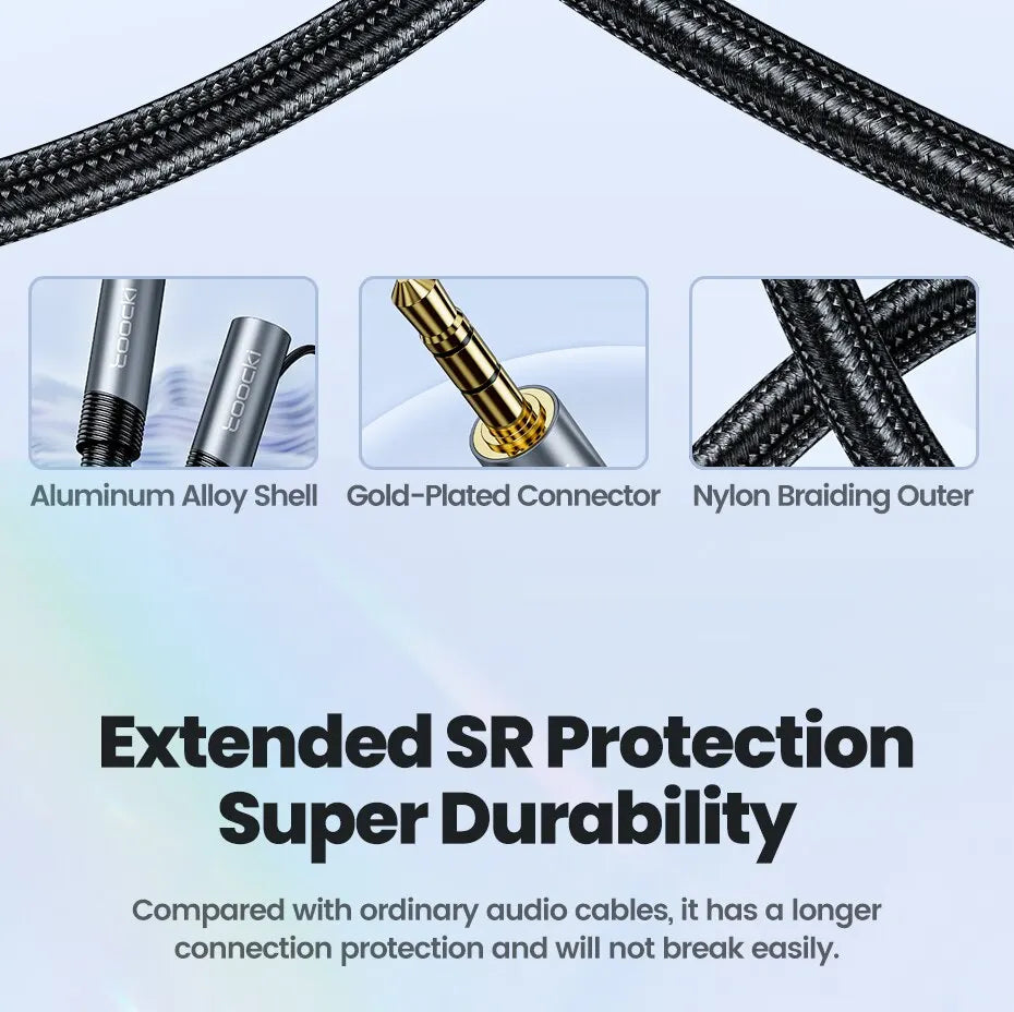 Cable de extensión de Audio 3,5, conector macho a hembra de 3,5mm para altavoces