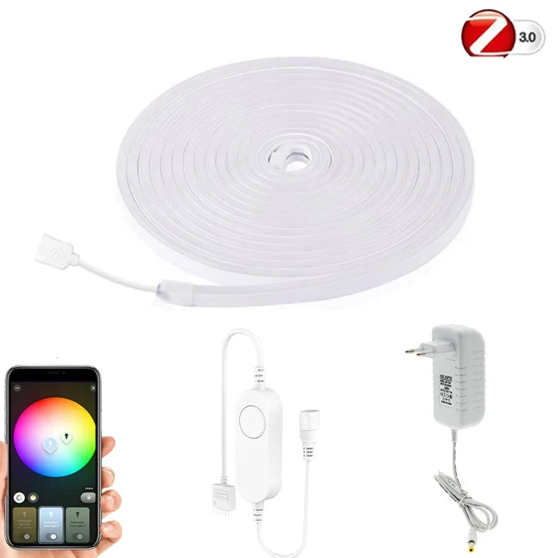 Tira de LED de Neón Inteligente ZigBee 3.0 RGB DC12V – Tuya