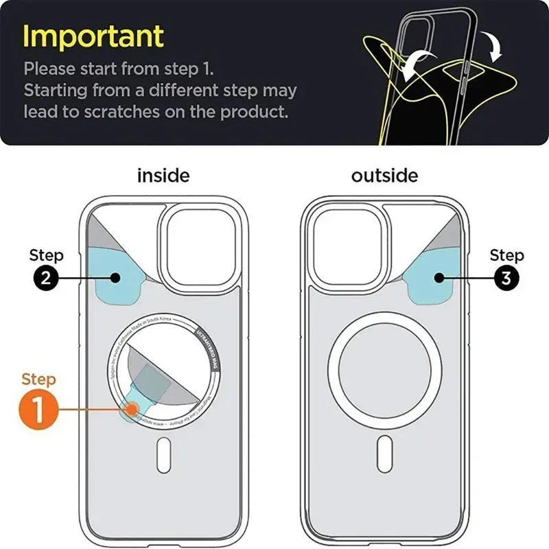 Carcaza Transparente Magsafe Para Iphone