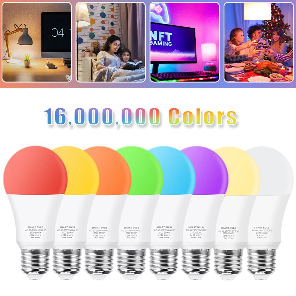 Bombilla Inteligente ZigBee Tuya E27 – Compatible con Alexa y Google Home