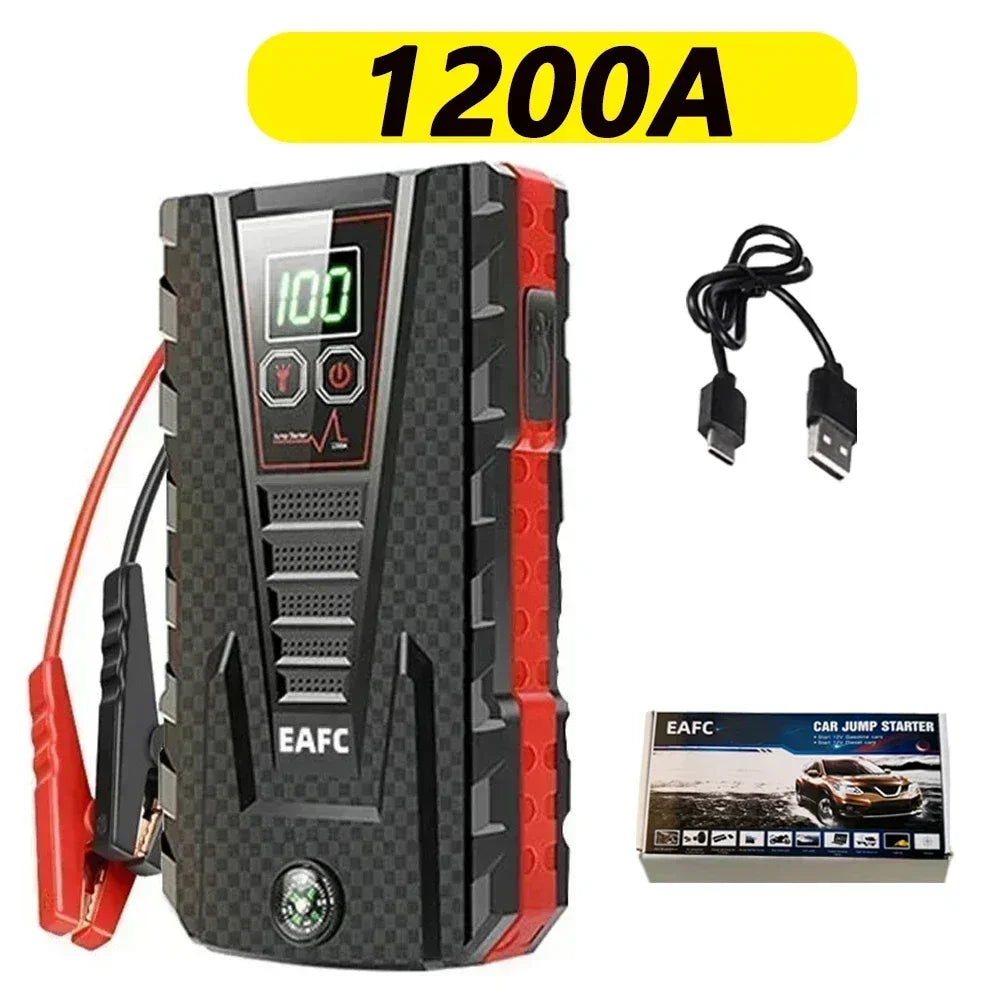 Arrancador de batería de coche 2000/1200/1000A de 12V.