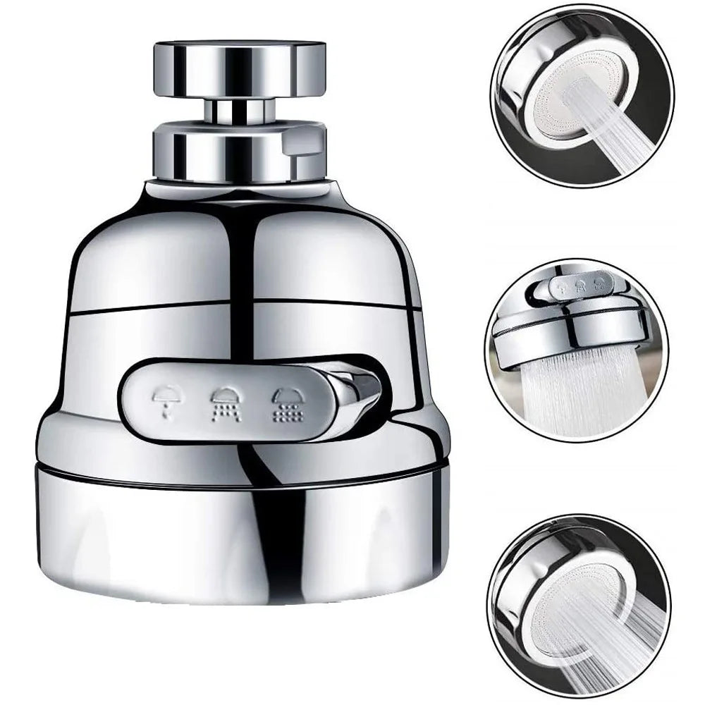 Adaptador universal para grifo de cocina de 2/3 modos 360