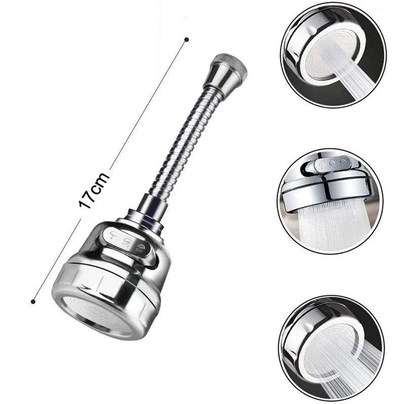 Adaptador universal para grifo de cocina de 2/3 modos 360