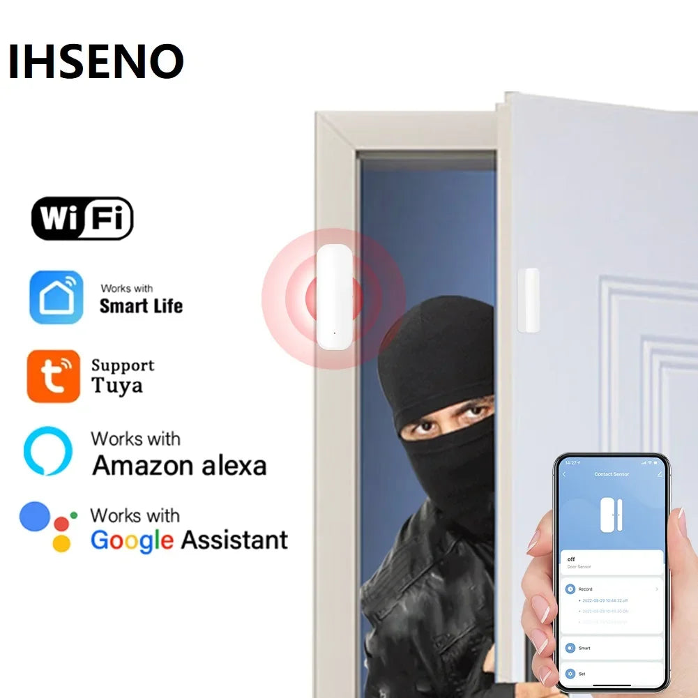 Sensor de puerta inalámbrico con WiFi para el hogar