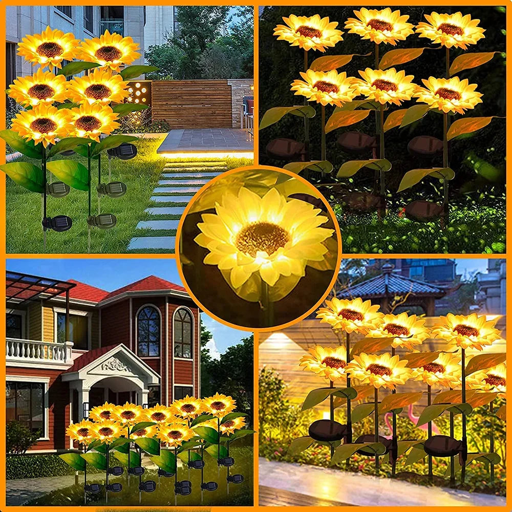 Girasoles Solares LED para Jardín – Decoración Exterior Inteligente