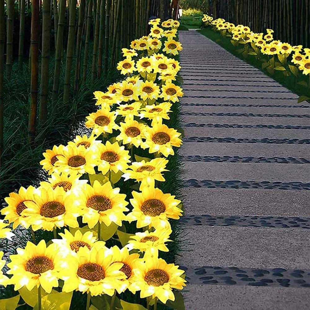 Girasoles Solares LED para Jardín – Decoración Exterior Inteligente