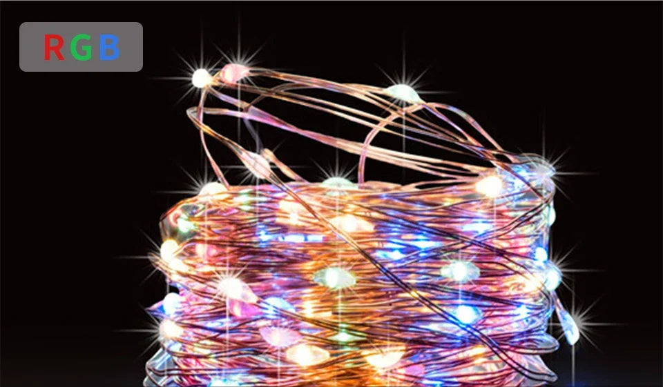 Guirnalda de luces alimentada por energía Solar Ultra larga