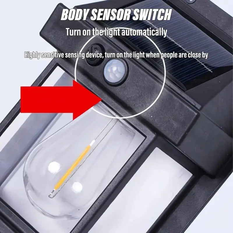 Luces Solares de Pared LED IP44 con Sensor de Movimiento