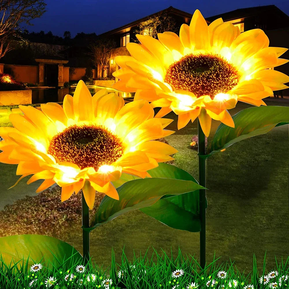 Girasoles Solares LED para Jardín – Decoración Exterior Inteligente