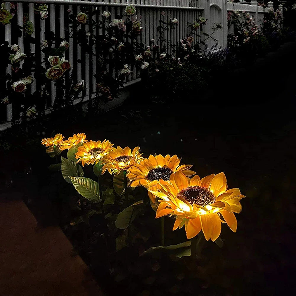 Girasoles Solares LED para Jardín – Decoración Exterior Inteligente