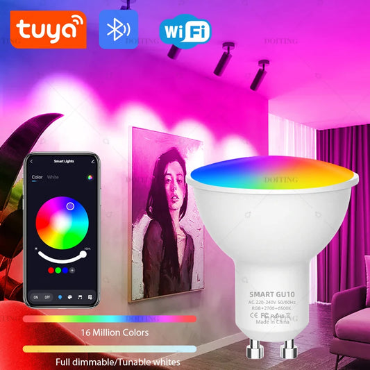 FOCO GU10 RGB WIFI Y BLUETOOTH