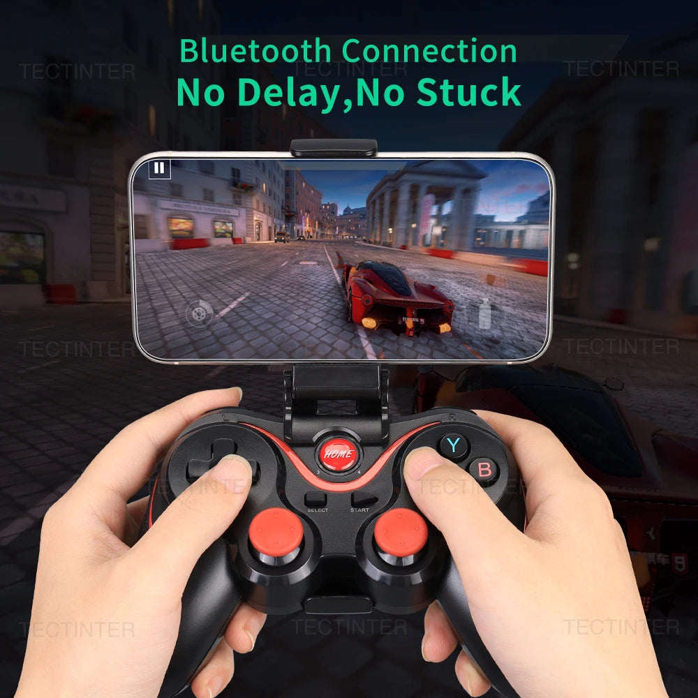 Controlador inalámbrico Terios T3, compatible con mando Bluetooth para Switch/PS3, Control para tableta, Android, teléfono inteligente, PC, Joystick