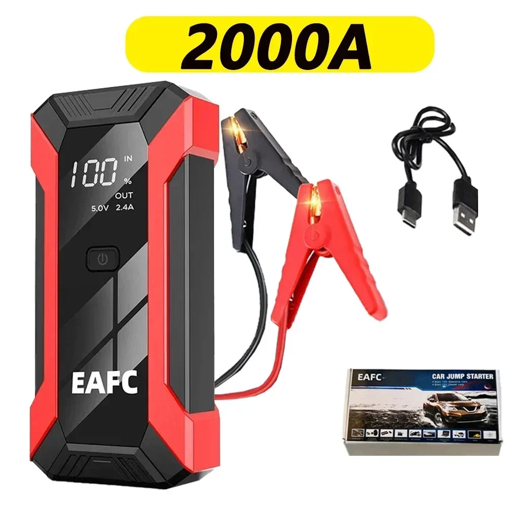 Arrancador de batería de coche 2000/1200/1000A de 12V.