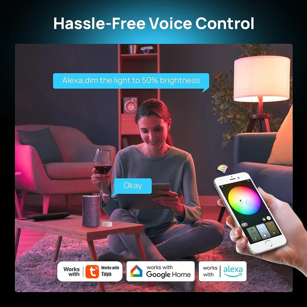 Bombilla Inteligente ZigBee Tuya E27 – Compatible con Alexa y Google Home