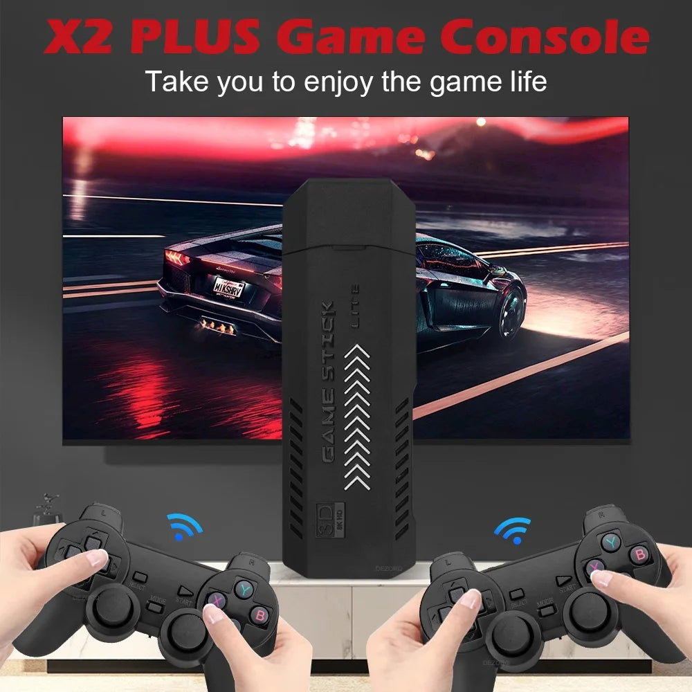 Consola de videojuegos Game Stick X2 Plus, 4K, 40000 juegos