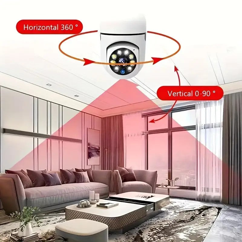 Camara Ip wifi ampolleta 8 LED 360°