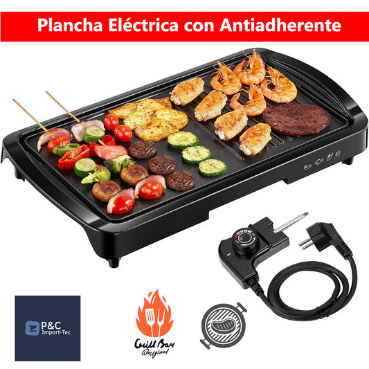 Plancha Eléctrica con Antiadherente