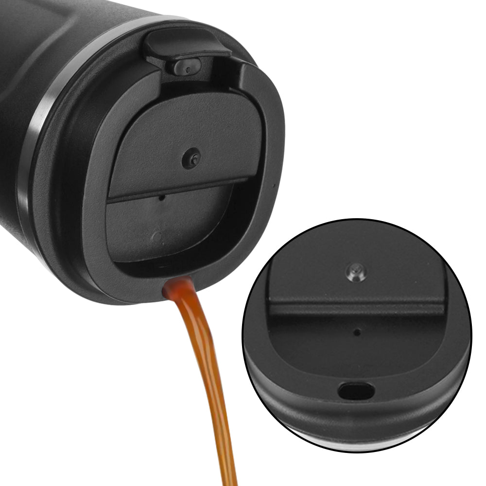 Taza Termo de café para coche, termo de viaje a prueba de fugas para té, agua, café, doble acero inoxidable, 380/510ML